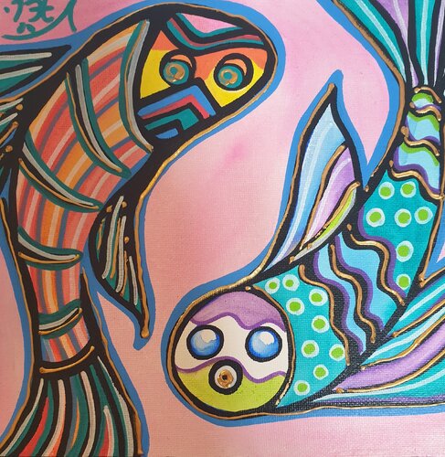 Astro Poisson di Kaël, Pittura in vendita su Singulart