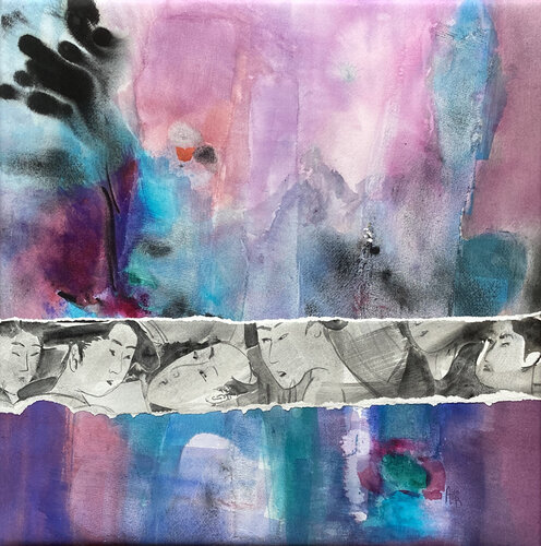 Lointain by Anne Bironneau, Painting for Sale on Singulart