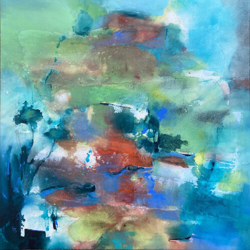 Etang du Chevalier Guignette by Anne Bironneau, Painting for Sale on Singulart