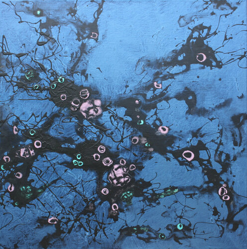 Le jardin du Temps perdu, Nuit VIII de Odile CARITEAU, Pintura a la venta en Singulart