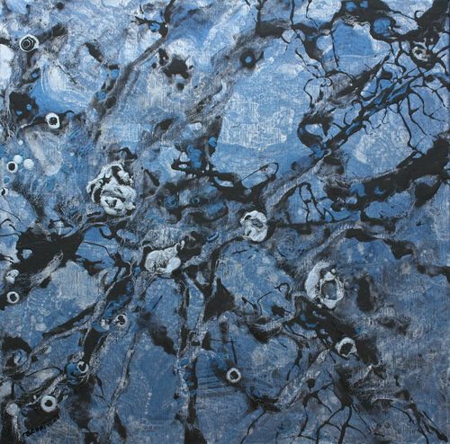 Le jardin du temps perdu, Nuit XI van Odile CARITEAU, Schilderij te koop op Singulart