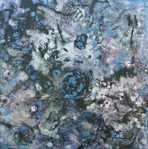 Le jardin du Temps perdu, Nuit VII van Odile CARITEAU, Schilderij te koop op Singulart