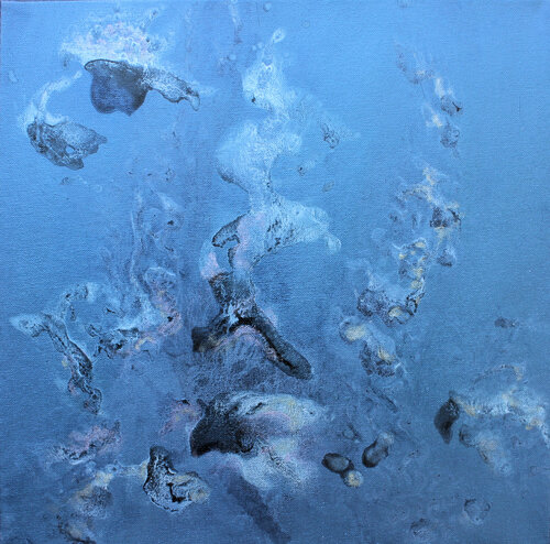 "Fonds diffus cosmologique Témoin 9. FDCT-9" by Odile CARITEAU, Painting for Sale on Singulart