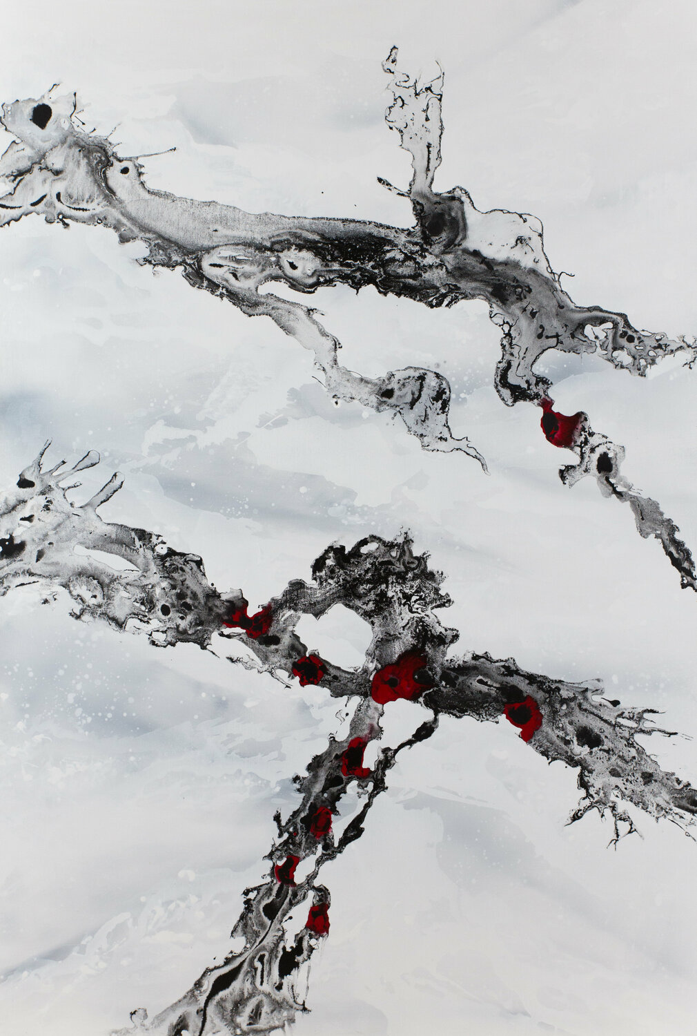 Après l'Hiver XX Odile CARITEAU Originalgemälde zu verkaufen
