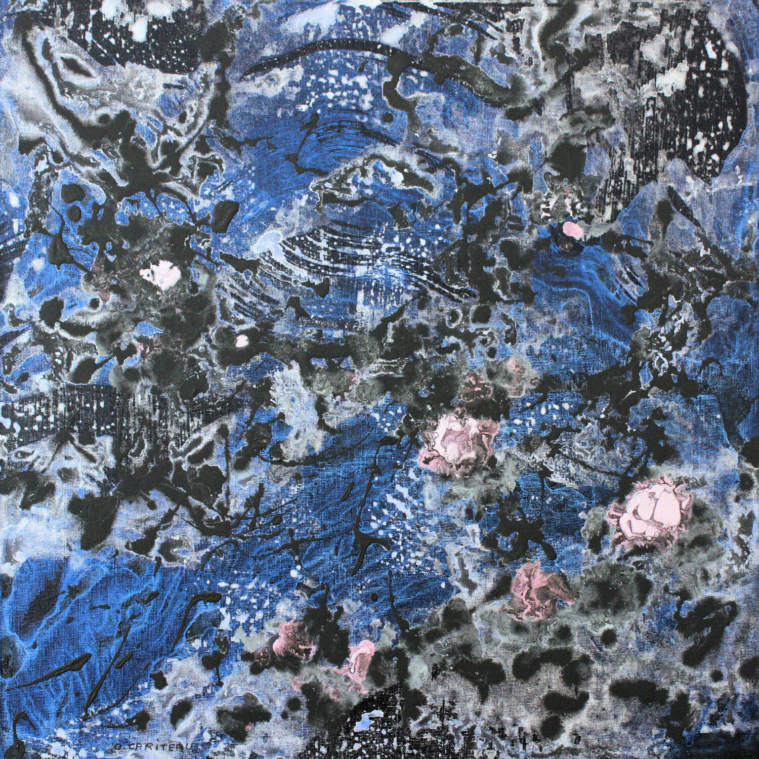Le jardin du Temps perdu, Nuit II Odile CARITEAU Originalgemälde zu verkaufen