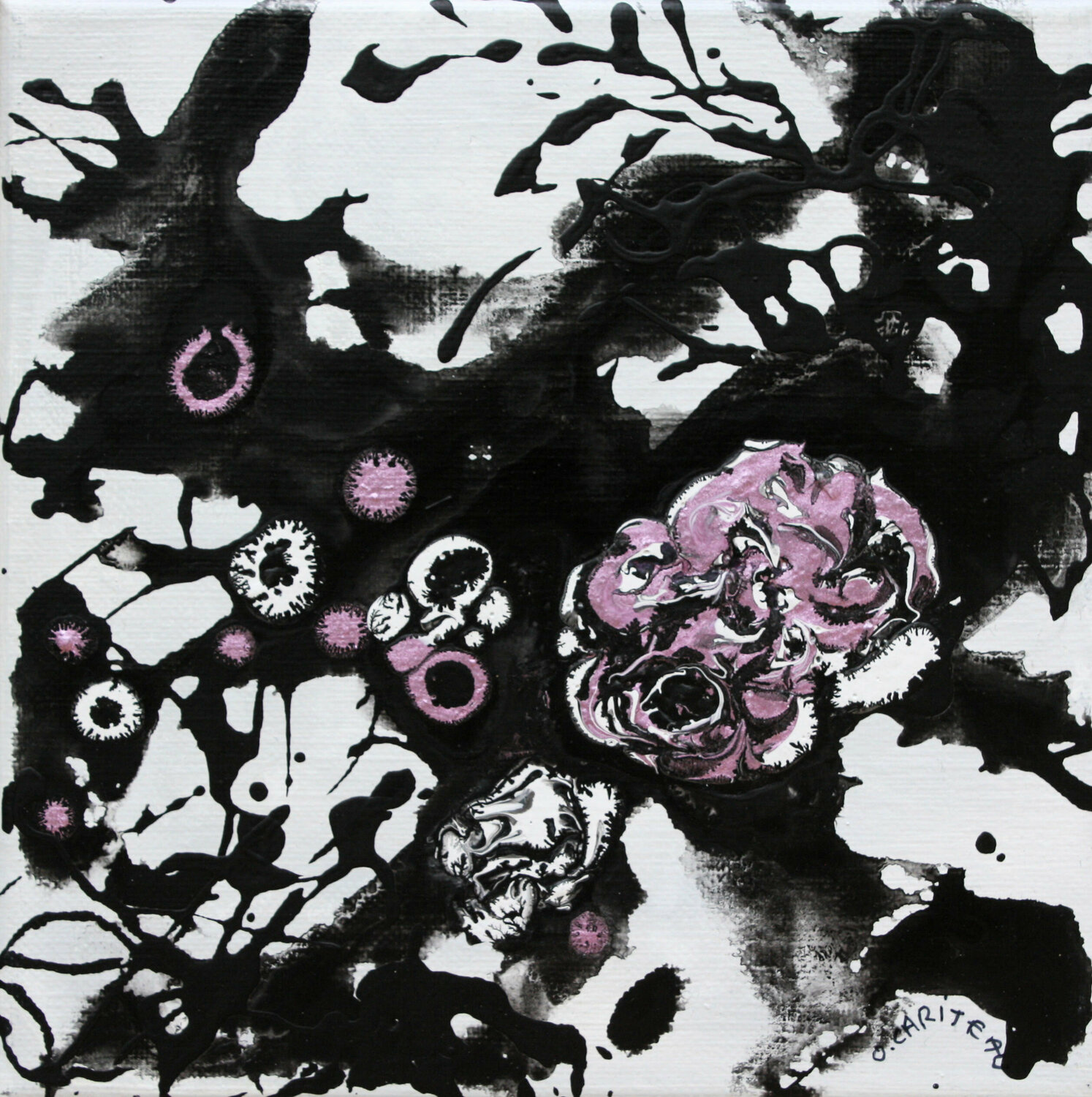 Le jardin du peintre XLIV Odile CARITEAU Dipinto originale in vendita
