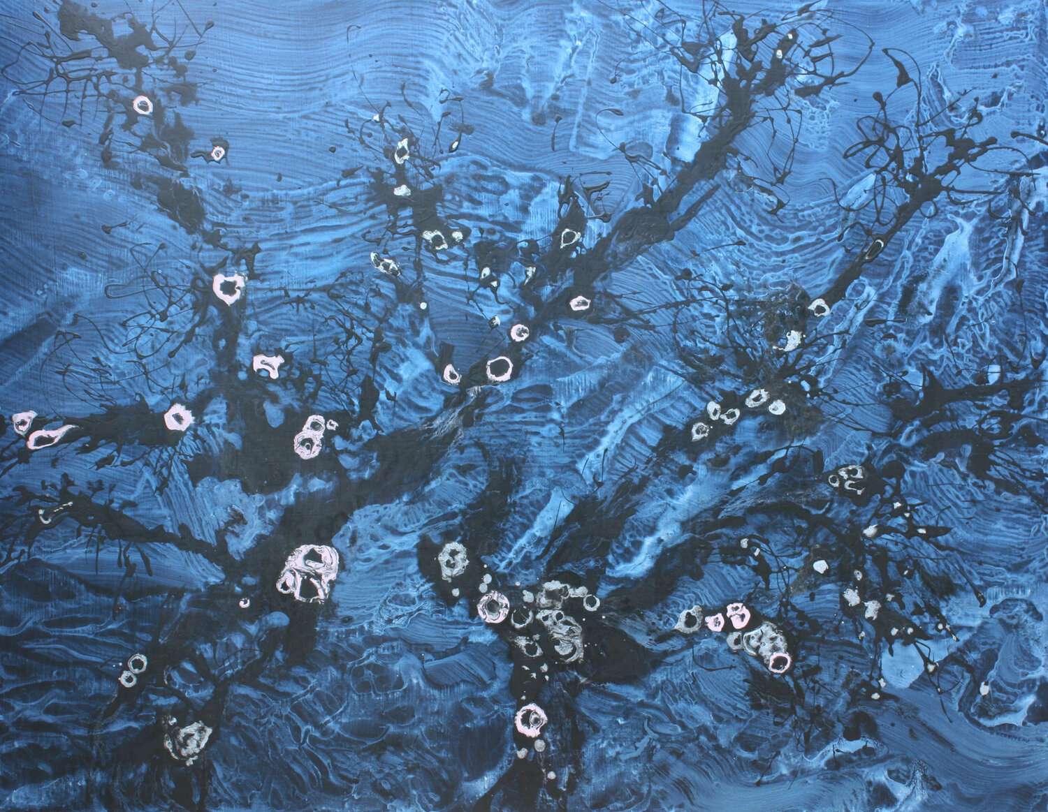 Le jardin du Temps perdu, Nuit XX Odile CARITEAU Originalgemälde zu verkaufen