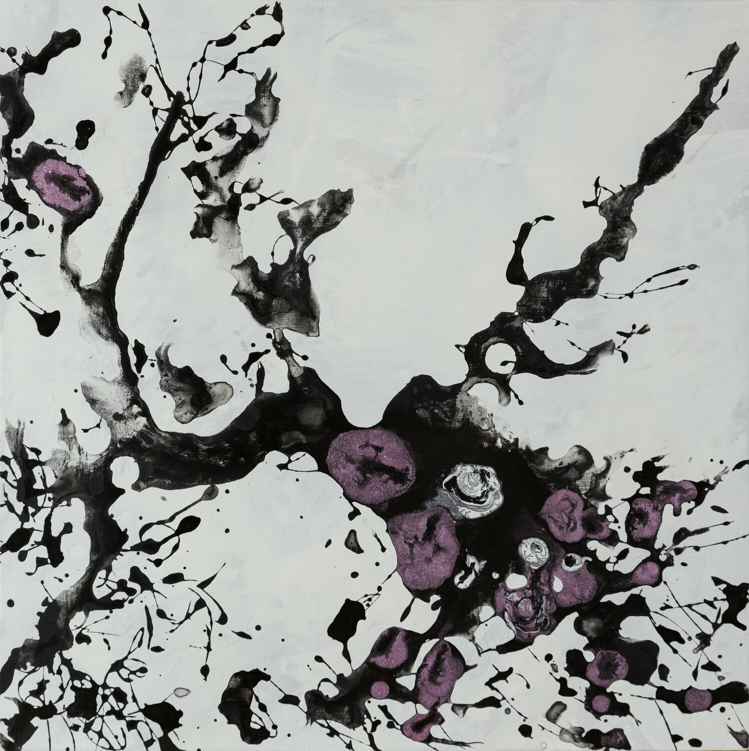 Le jardin du peintre XVII Odile CARITEAU Originalgemälde zu verkaufen