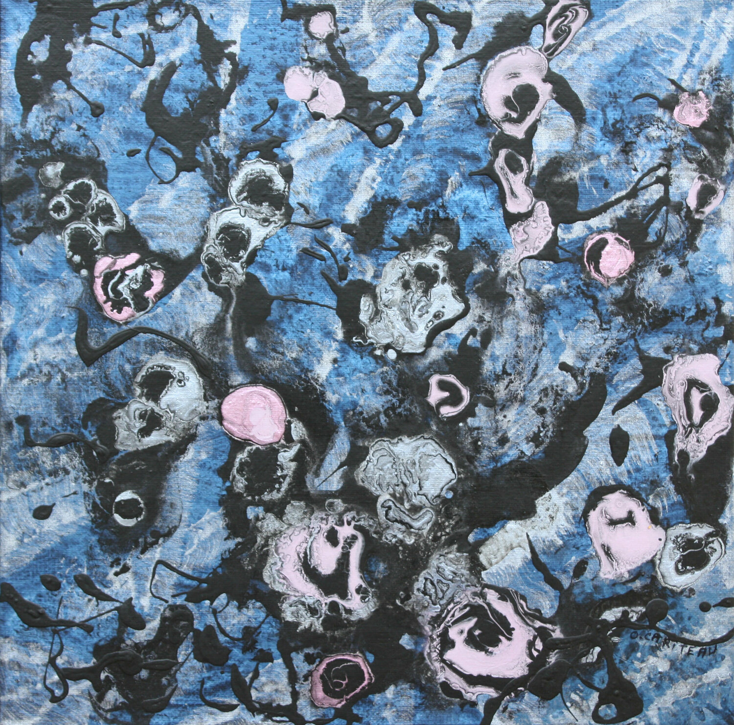 Le jardin du Temps perdu, Nuit XXIII Odile CARITEAU Originalgemälde zu verkaufen