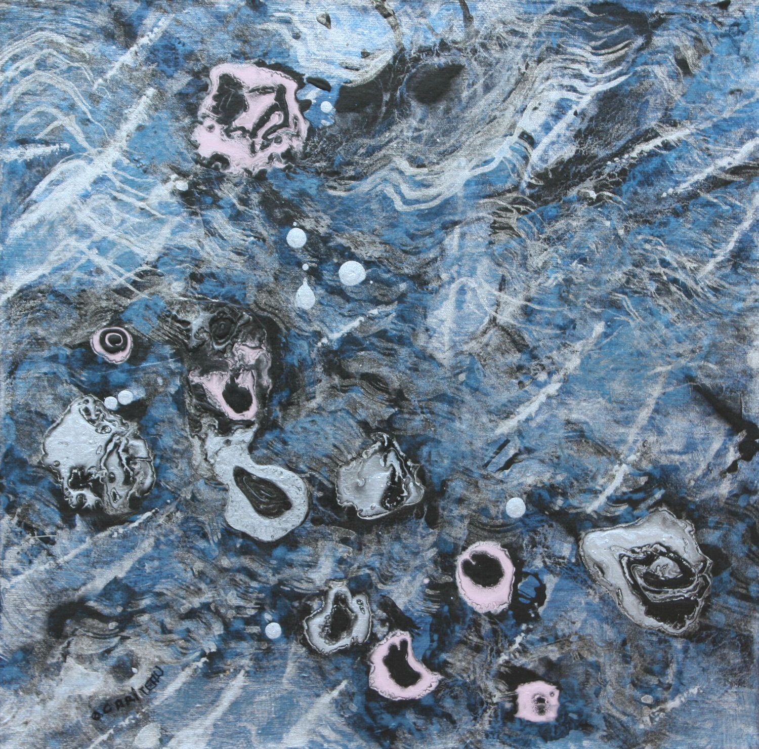 Le jardin du temps perdu, Nuit XXIV Odile CARITEAU Originalgemälde zu verkaufen