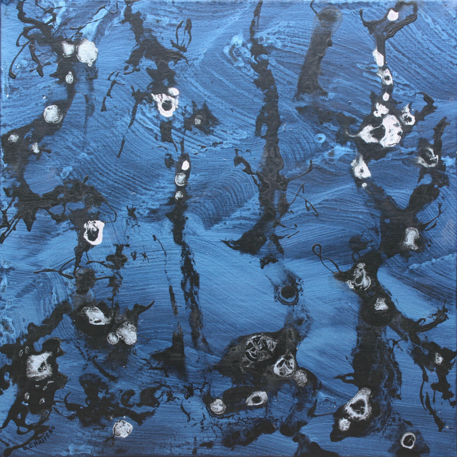 Le jardin du Temps perdu, Nuit XIX Odile CARITEAU Originalgemälde zu verkaufen