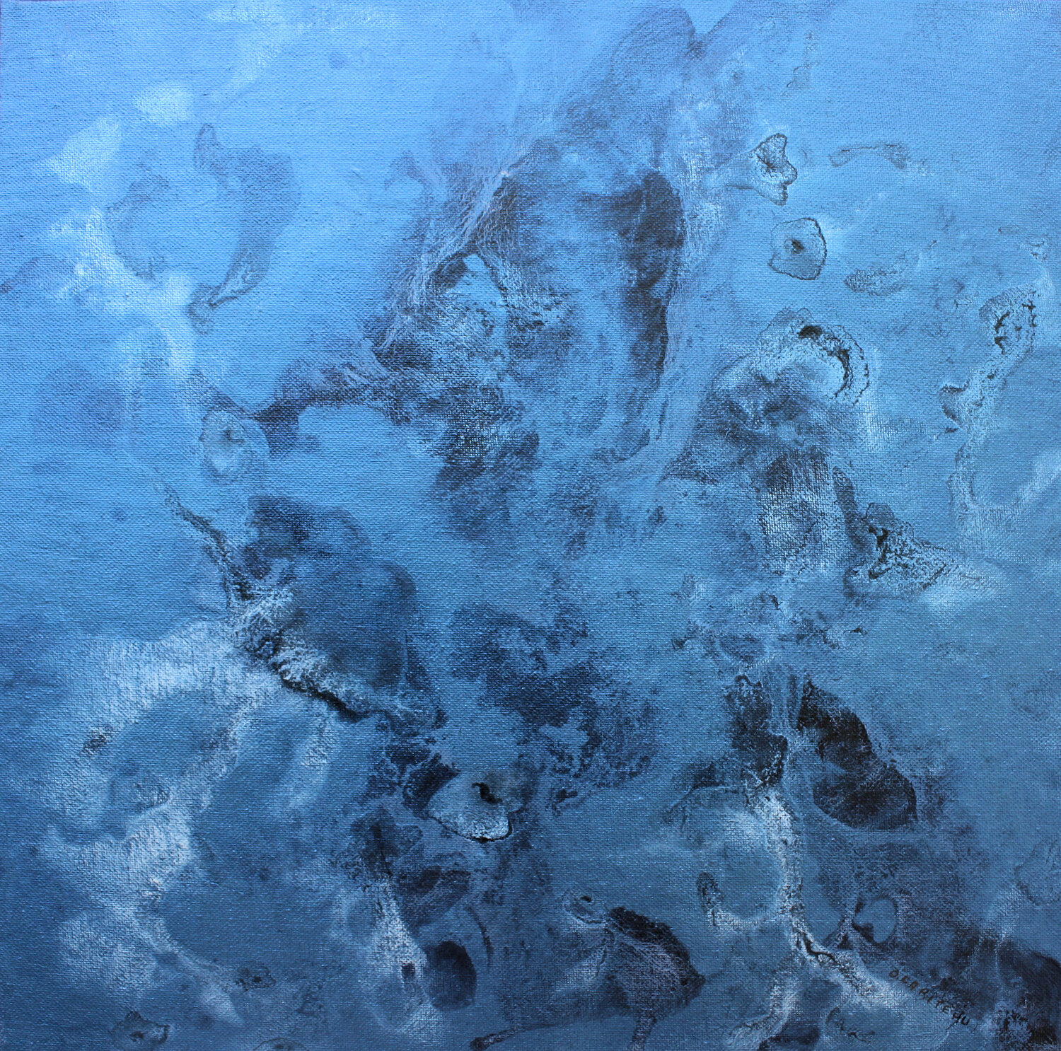 "Fonds diffus cosmologique Témoin 10. FDCT-10" Odile CARITEAU Dipinto originale in vendita