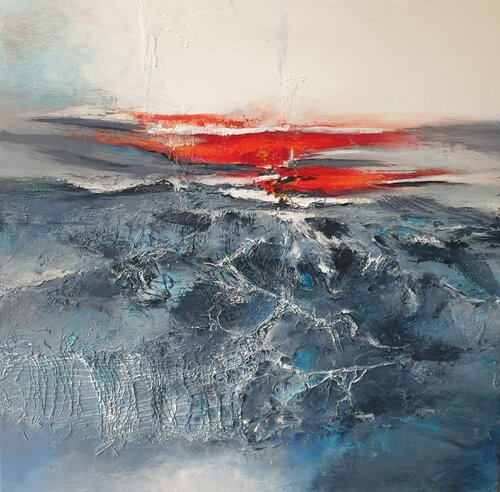 L'heure bleue by Maryse Kriloff, Painting for Sale on Singulart