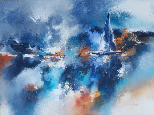 Comme un air de liberté by Maryse Kriloff, Painting for Sale on Singulart