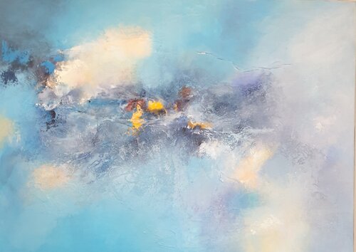 Douceur bleue by Maryse Kriloff, Painting for Sale on Singulart