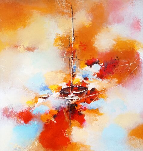 Dans la tourmente di Maryse Kriloff, Pittura in vendita su Singulart