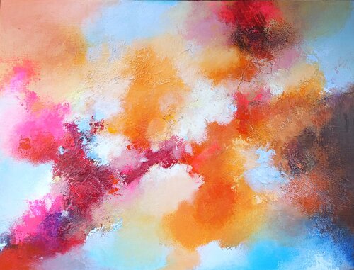 Quand le ciel s'enflamme by Maryse Kriloff, Painting for Sale on Singulart