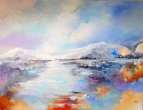 Et durant le sommeil,s'ajoute la liberté by Maryse Kriloff, Painting for Sale on Singulart