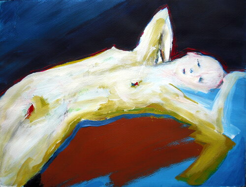 liegender Akt van Tepe Kraus, Werk op papier te koop op Singulart