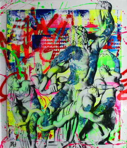 laocoon and his son van Maxime Andriot, Schilderij te koop op Singulart