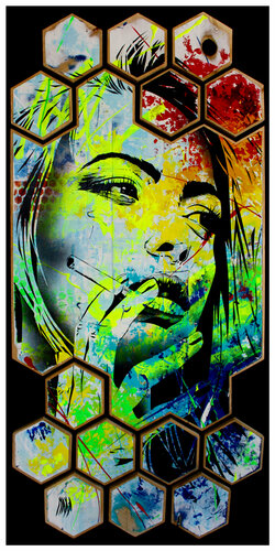 hexagone girl n°1 by Maxime Andriot, 인쇄 for Sale on Singulart