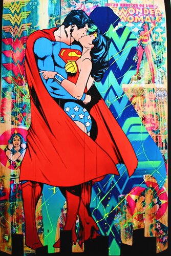 superman and wonder woman by Maxime Andriot, 인쇄 for Sale on Singulart