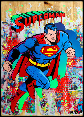 SUPERMAN 3 van Maxime Andriot, Schilderij te koop op Singulart
