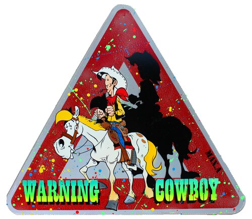 warning cowboy by Maxime Andriot, 회화 for Sale on Singulart