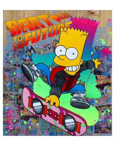 Bart to the futur von Maxime Andriot, Druck kaufen auf Singulart