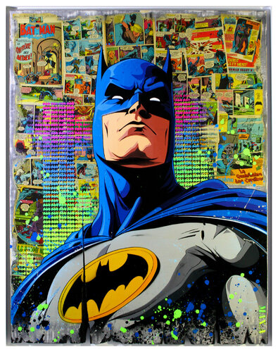 burned Batman  #1 van Maxime Andriot, Schilderij te koop op Singulart