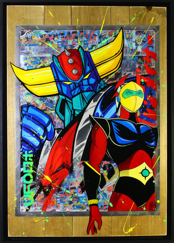 goldo et actarus 2022 by Maxime Andriot, 회화 for Sale on Singulart