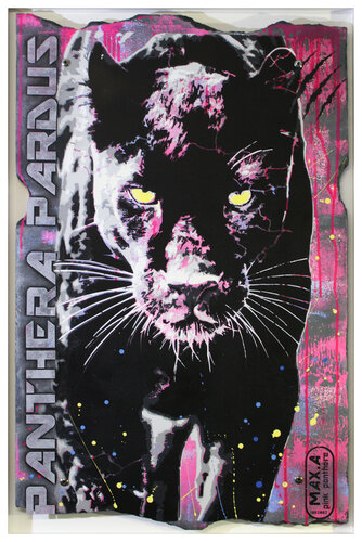 PANTHERA PARDUS van Maxime Andriot, Schilderij te koop op Singulart