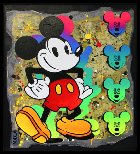 Mickey dollars von Maxime Andriot, Malerei kaufen auf Singulart