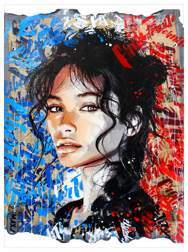 marianne fragment van Maxime Andriot, Schilderij te koop op Singulart