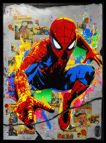 spiderman fragment #1 de Maxime Andriot, Pintura a la venta en Singulart