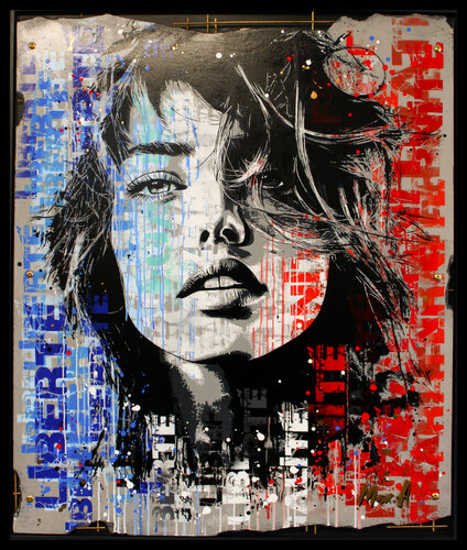 marianne fragment  XXL #4 by Maxime Andriot, 회화 for Sale on Singulart