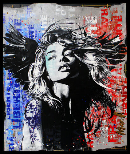 angel fragment  XXL #2 by Maxime Andriot, 회화 for Sale on Singulart