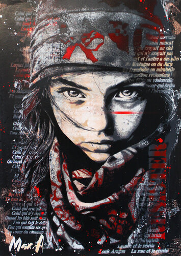 résister black édition van Maxime Andriot, Schilderij te koop op Singulart