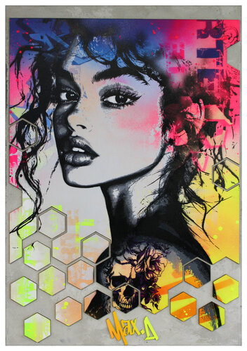 hexagone fragment #1 van Maxime Andriot, Schilderij te koop op Singulart