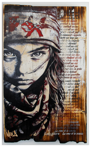 burnt wood " Amour qui brula  " van Maxime Andriot, Schilderij te koop op Singulart