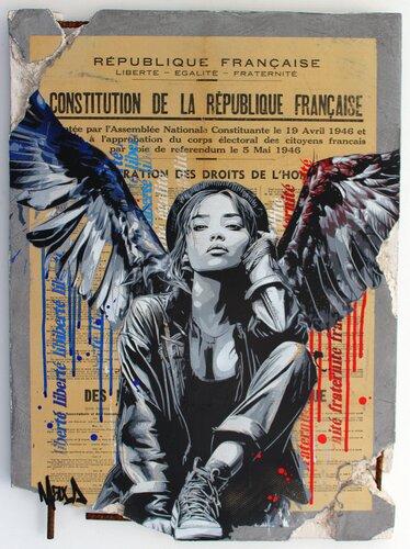 Référundum mai 1946 van Maxime Andriot, Schilderij te koop op Singulart