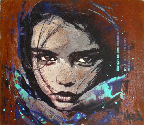 Rust children of war van Maxime Andriot, Schilderij te koop op Singulart