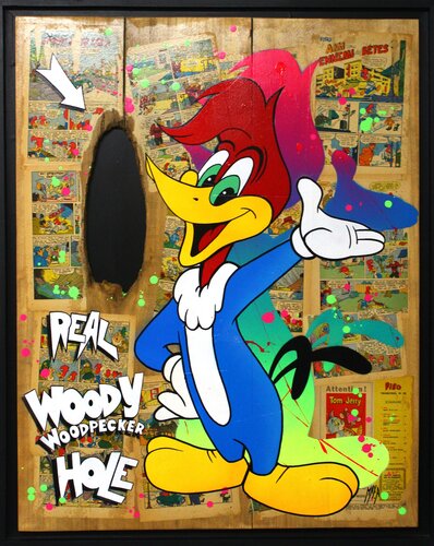 Woody Wood 2023 von Maxime Andriot, Malerei kaufen auf Singulart
