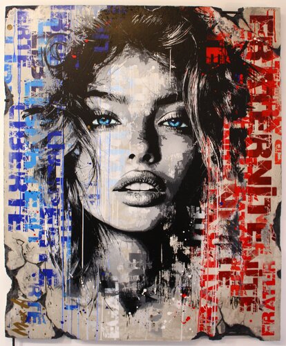 wall fragment "Marianne #3 " van Maxime Andriot, Schilderij te koop op Singulart
