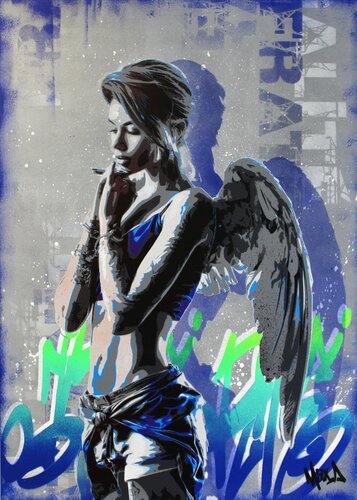 BLUE ANGEL van Maxime Andriot, Andere media te koop op Singulart