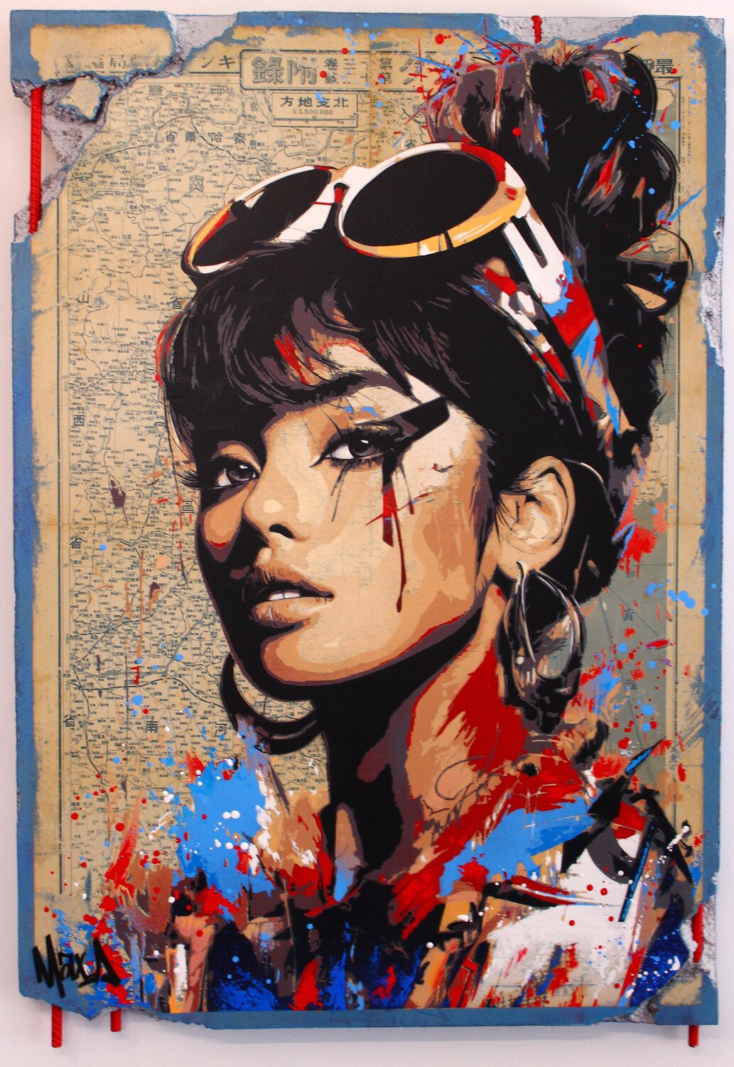 japan girl 1935 Maxime Andriot Origineel schilderij te koop