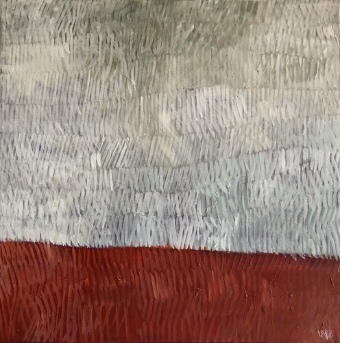 Vermillon Red White Light di LABB, Pittura in vendita su Singulart