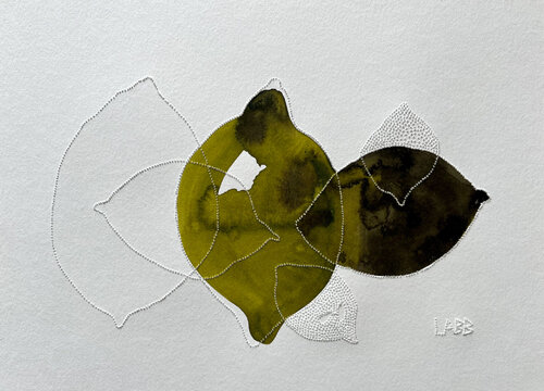 LEMON DANSE di LABB, Opera su carta in vendita su Singulart