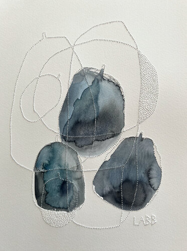 BLUE PLUMS di LABB, Opera su carta in vendita su Singulart