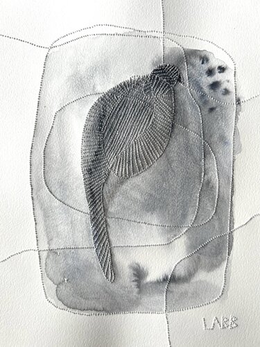 GREY BIRD di LABB, Opera su carta in vendita su Singulart